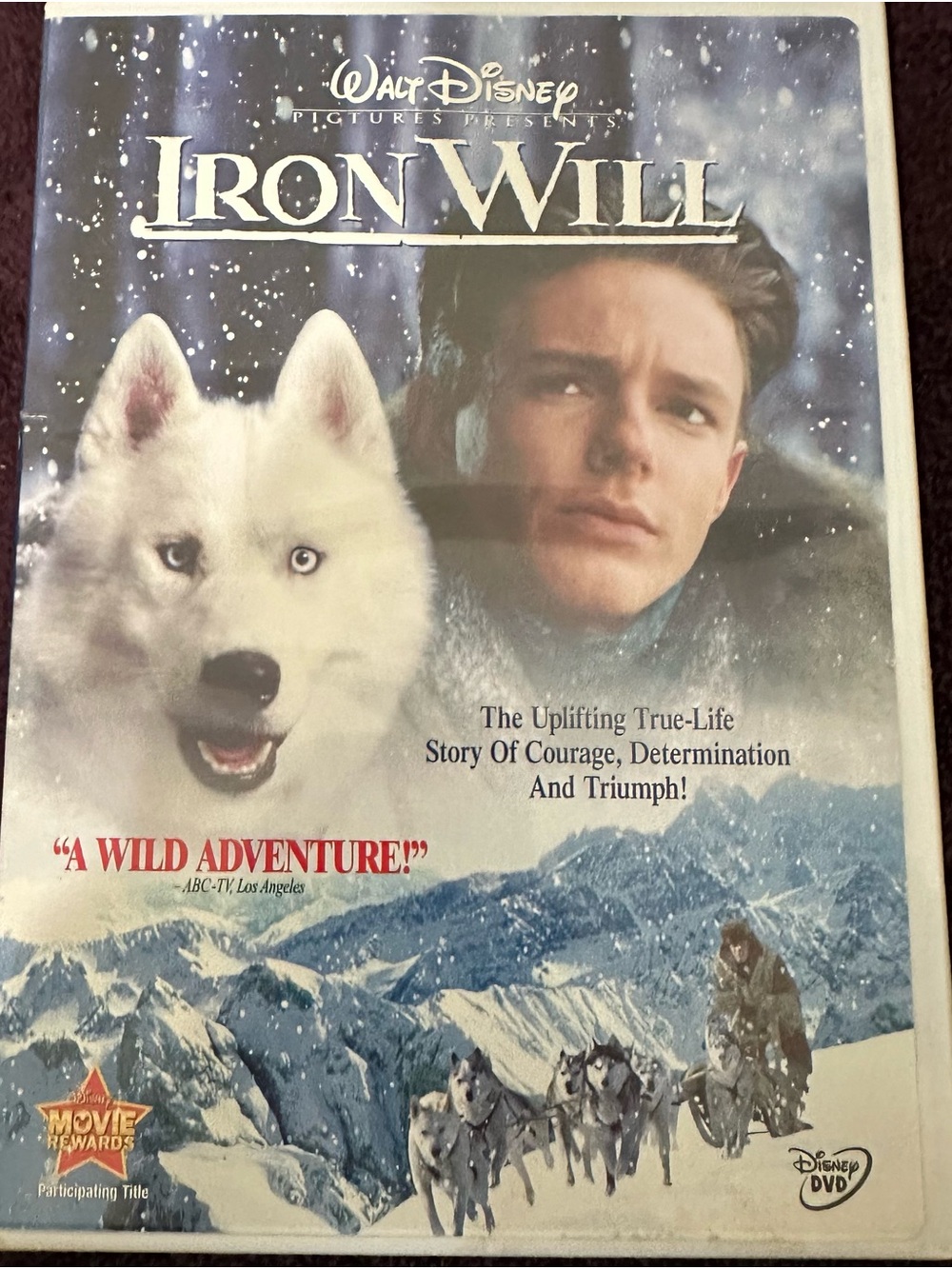 Walt Disney Iron Will DVD movie inspiring rated PG family fun movie